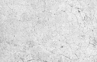 Cracked White Concrete Wall Texture Background