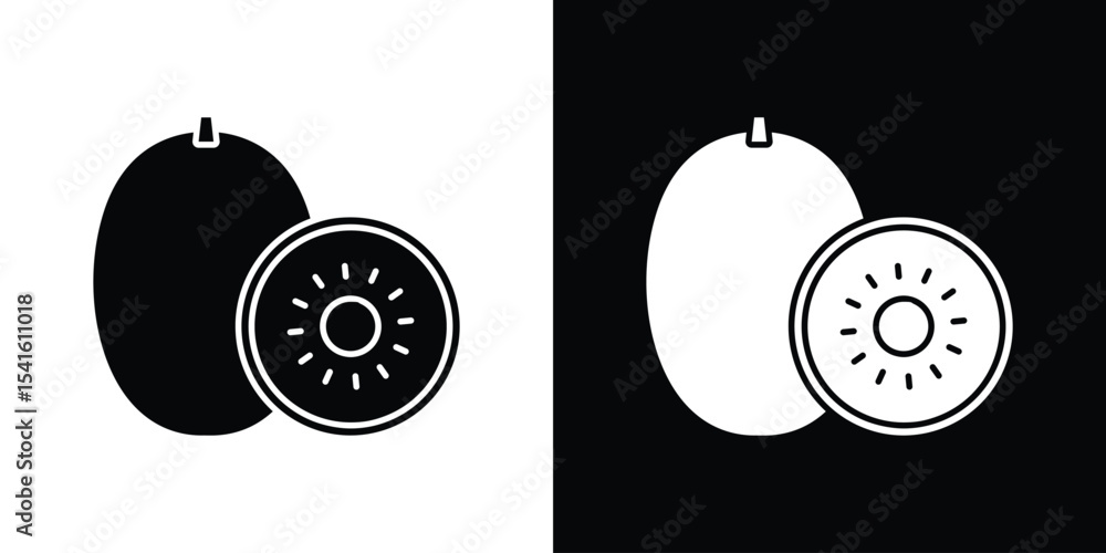 Poster kiwi icon vector scalable graphics