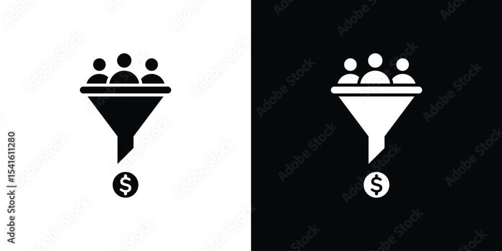 Poster Lead conversion icon Vector scalable graphics