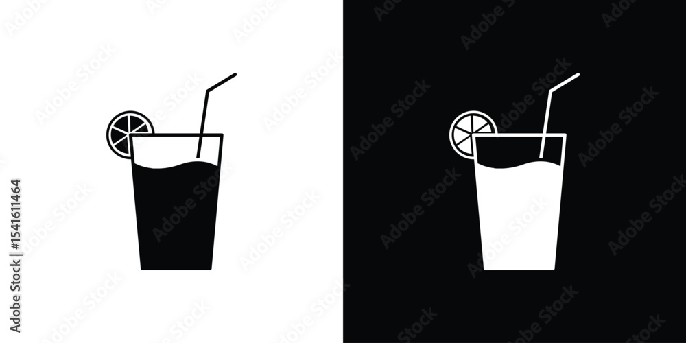 Poster lemonade icon vector scalable graphics