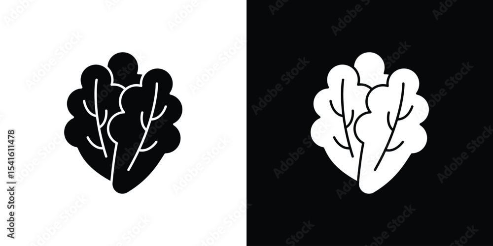 Poster lettuce icon vector scalable graphics