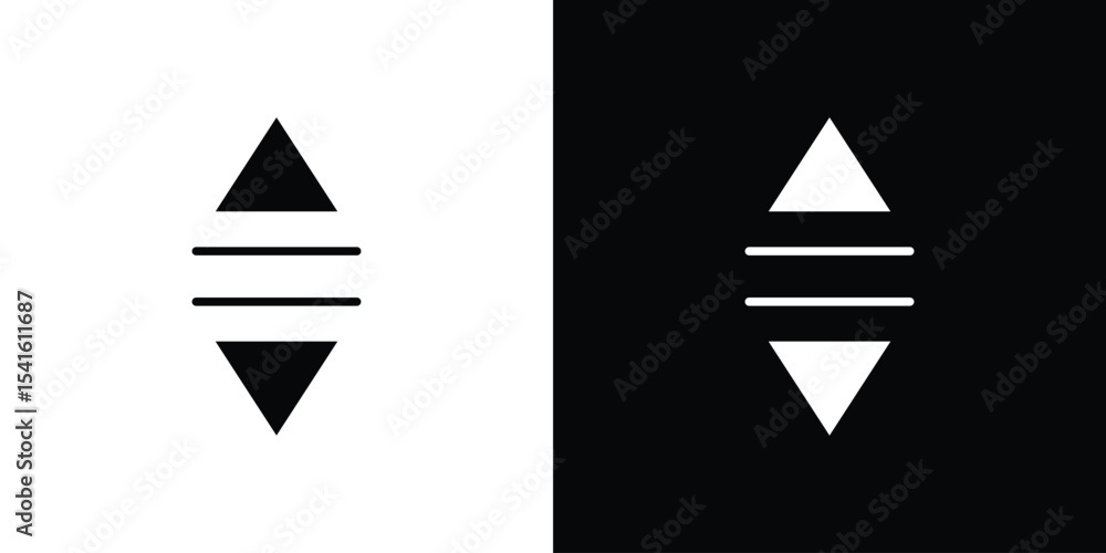 Leinwandbilder list dropdown icon vector scalable graphics