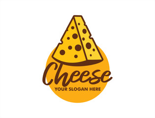 cheese logo vector modern vintage organic dairy labels