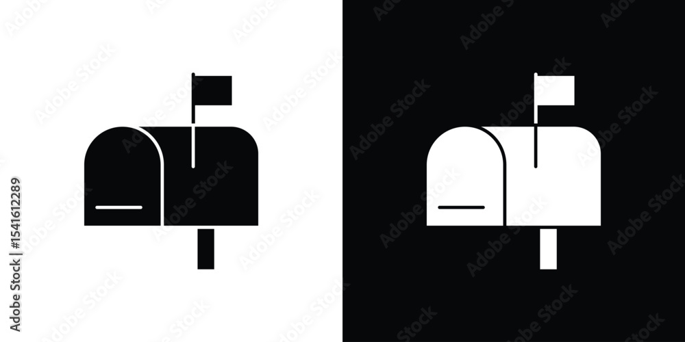 Poster mailbox icon vector scalable graphics
