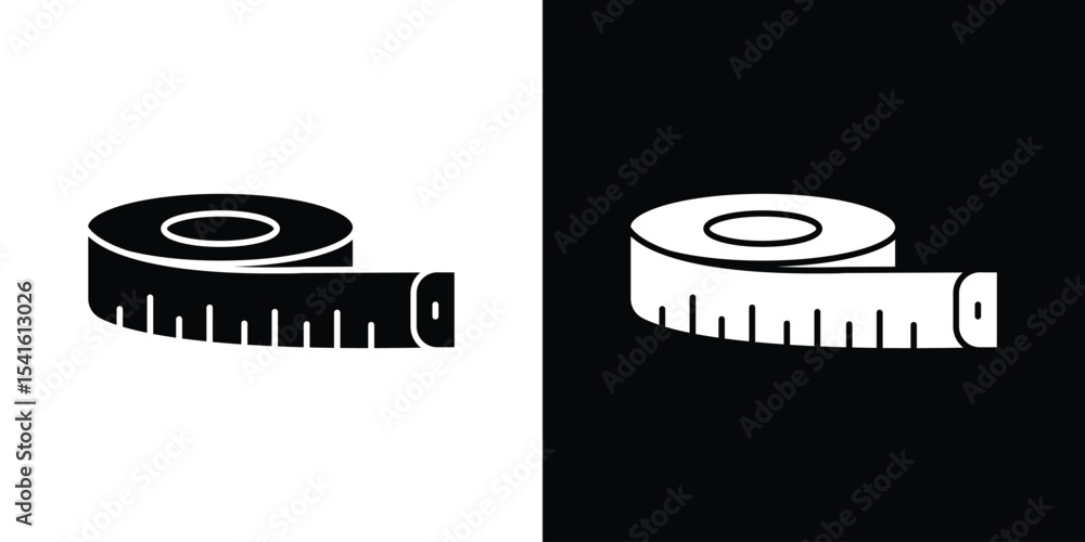 Poster measuring tape icon vector scalable graphics