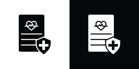 Medical insurance icon Vector scalable graphics