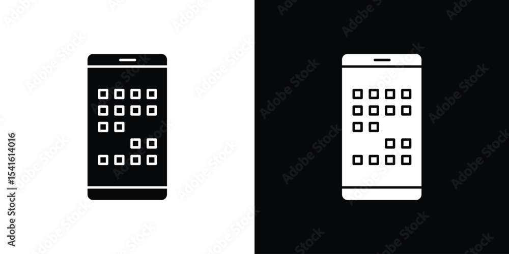 Poster mobile notch icon vector scalable graphics
