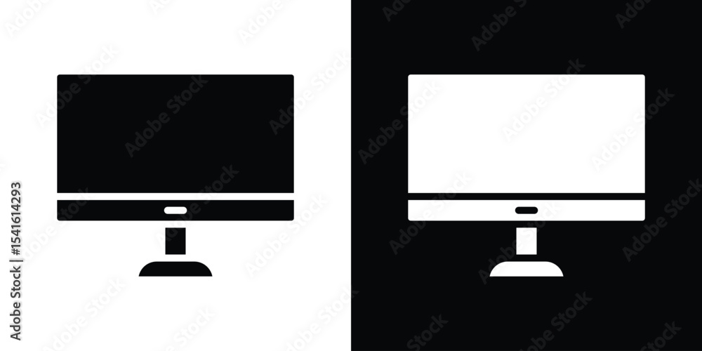 Aufkleber monitor icon vector scalable graphics