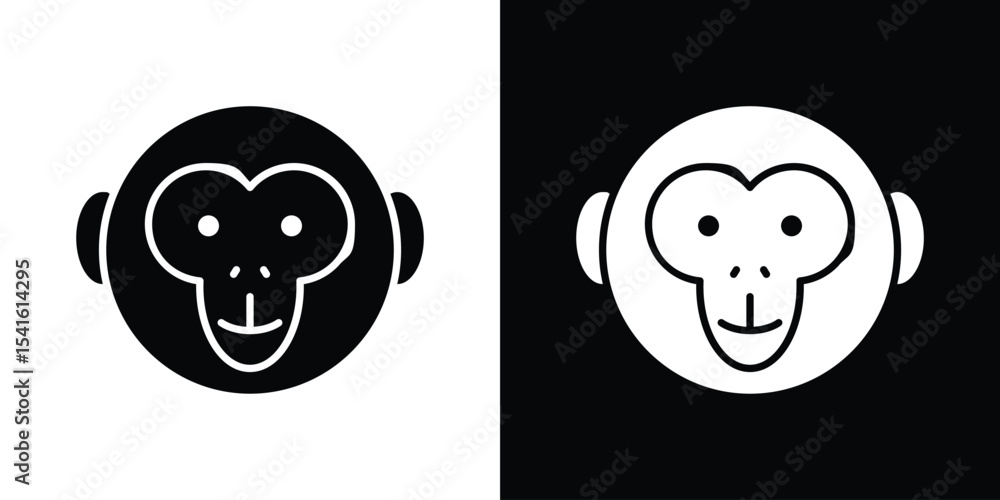 Poster Monkey icon Vector scalable graphics