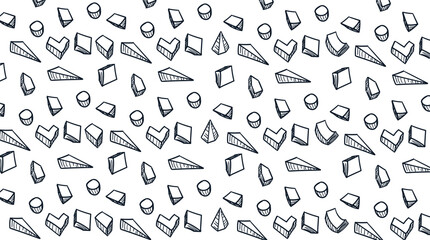 Widescreen 4k texture filled with geometric shapes or shards with pieces.