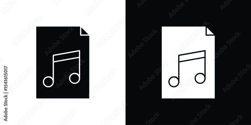 Poster music file icon vector scalable graphics