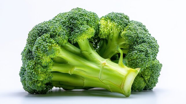 The vibrant broccoli showcasing its fresh, nutritious appeal for healthy meals.