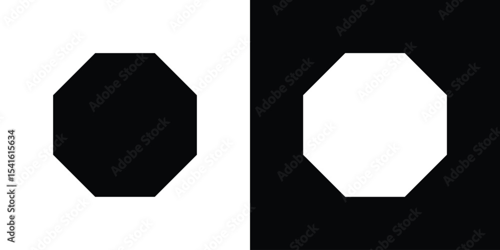 Poster octagon icon vector scalable graphics