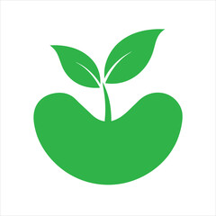 Natural Supplement Logo With Green Elements