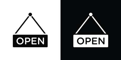 Open signs Vector scalable graphics