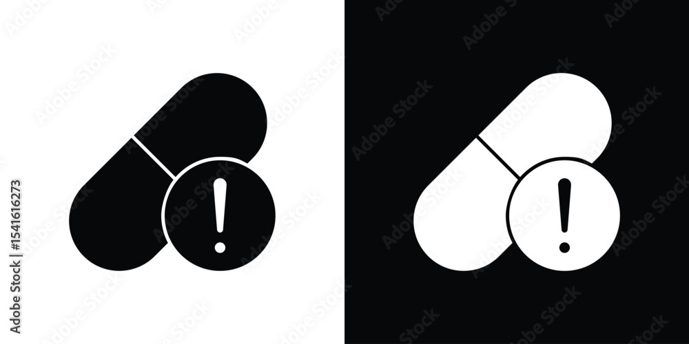 Poster overdose icon vector scalable graphics