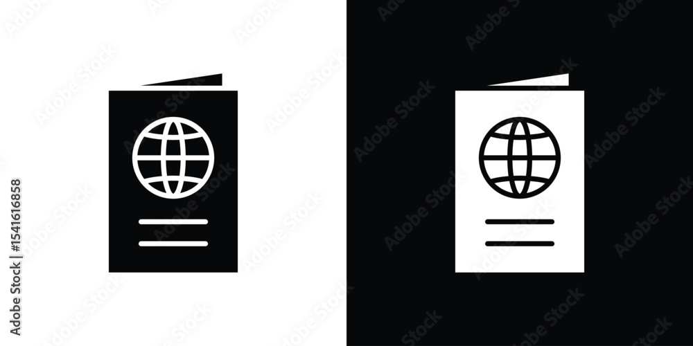 Poster Passport icon Vector scalable graphics