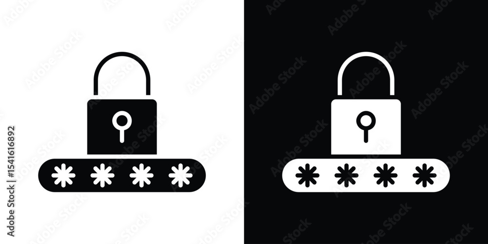 Aufkleber password icon vector scalable graphics