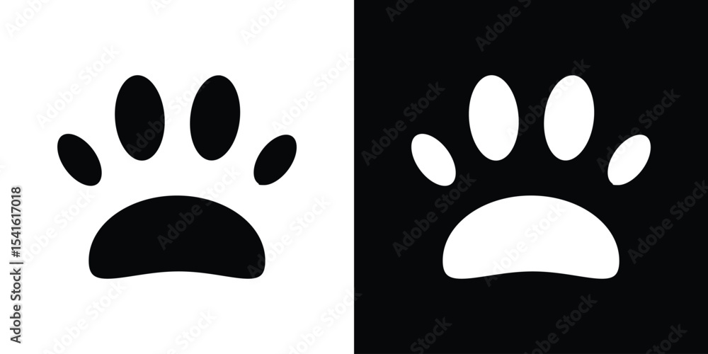 Poster Paw icon Vector scalable graphics