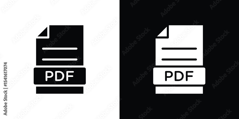 Aufkleber pdf file icon vector scalable graphics