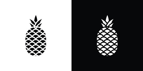 Obraz premium Pineapple icon Vector scalable graphics