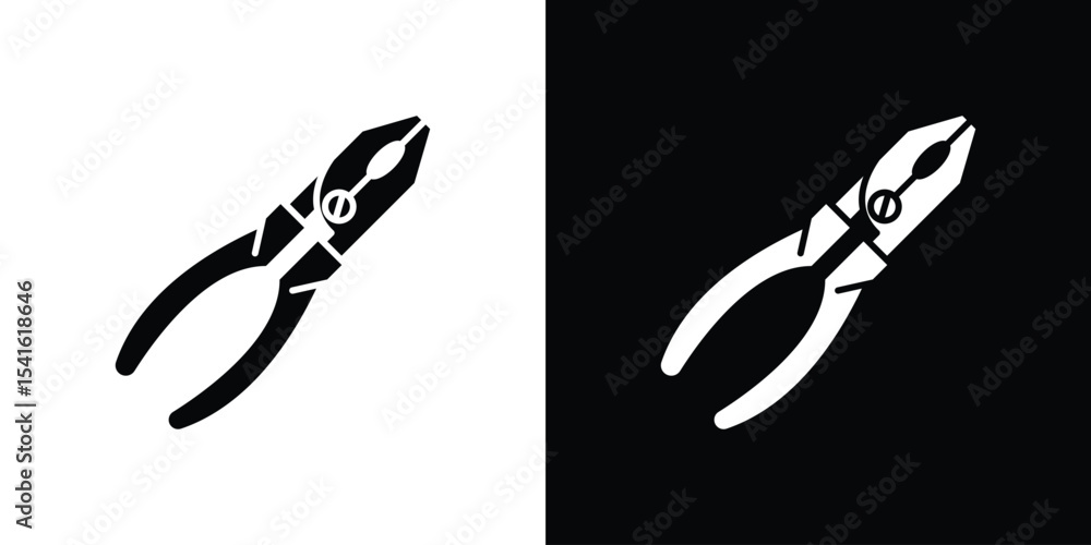 Poster pliers icon vector scalable graphics