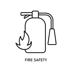 Icon a fire safety, isolated against a clean background.
