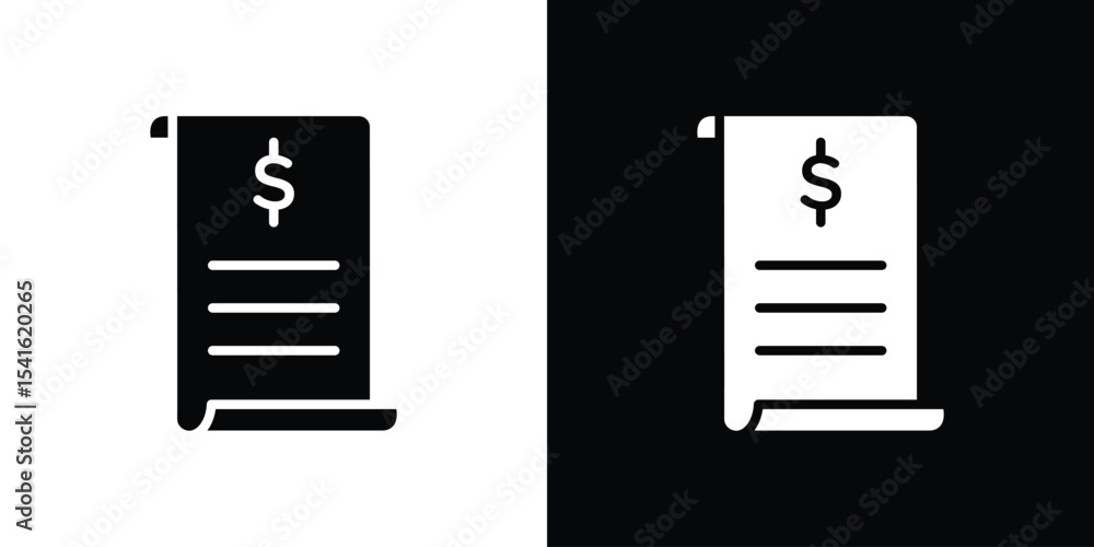 Poster receipt icon vector scalable graphics