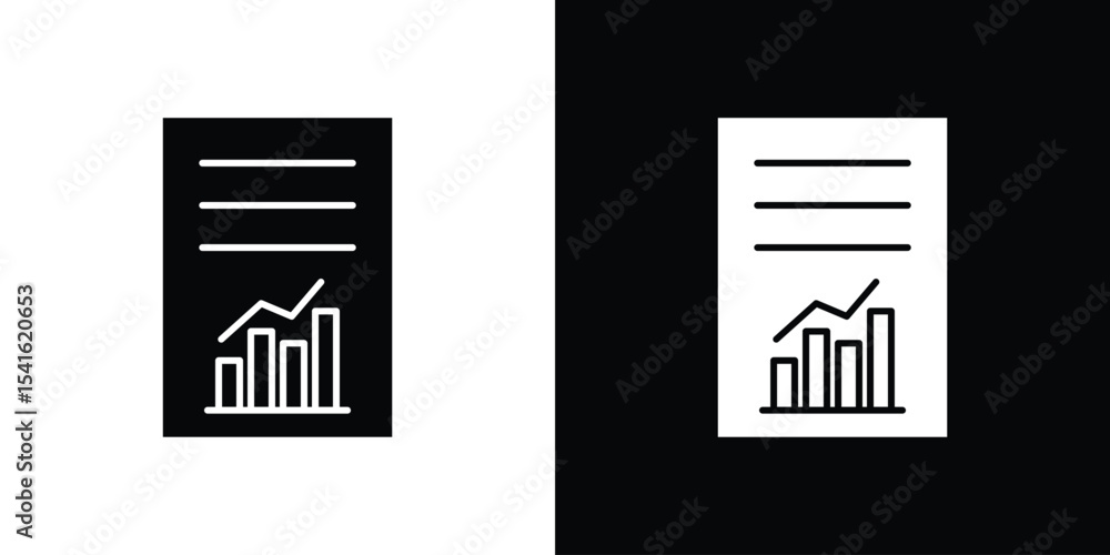 Poster report icon vector scalable graphics