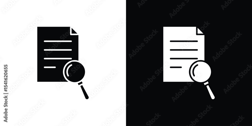 Poster research icon vector scalable graphics