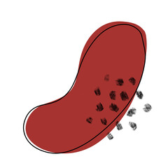 Aesthetic red blobs 7