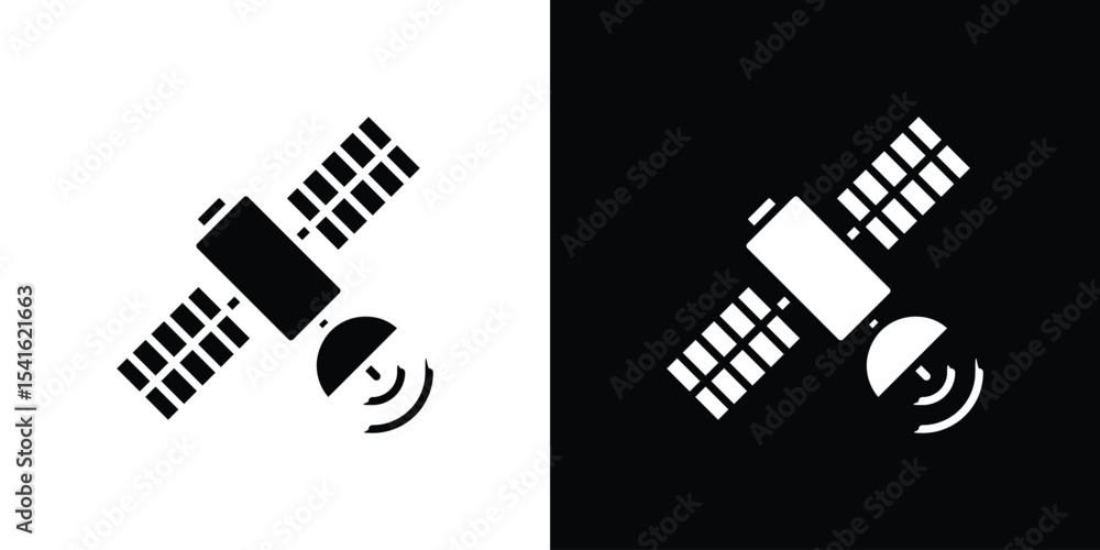 Poster satellite icon vector scalable graphics