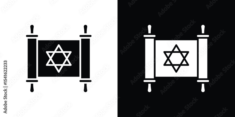 Poster scroll torah icon vector scalable graphics