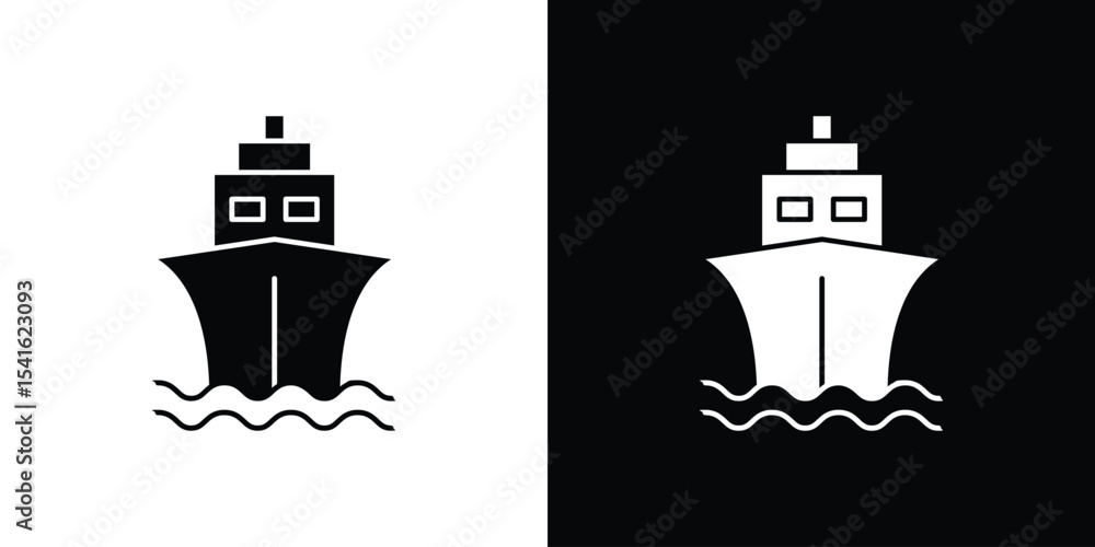 Poster Ship icon Vector scalable graphics