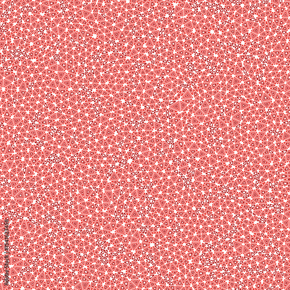 Poster triangles pattern geometric design. tiny shape size. multiple repeated inner triangles. single color