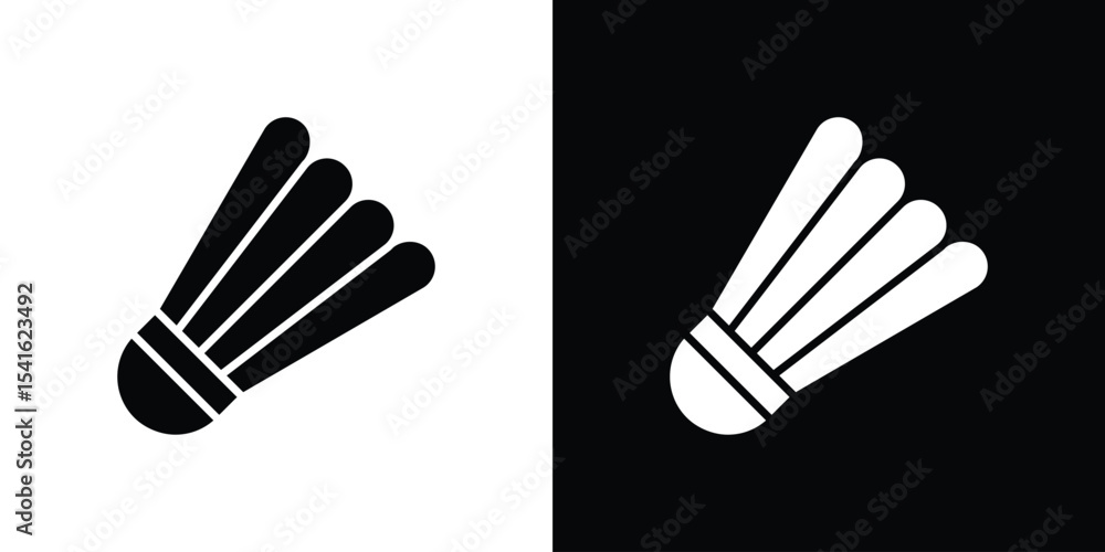 Poster shuttlecock icon vector scalable graphics