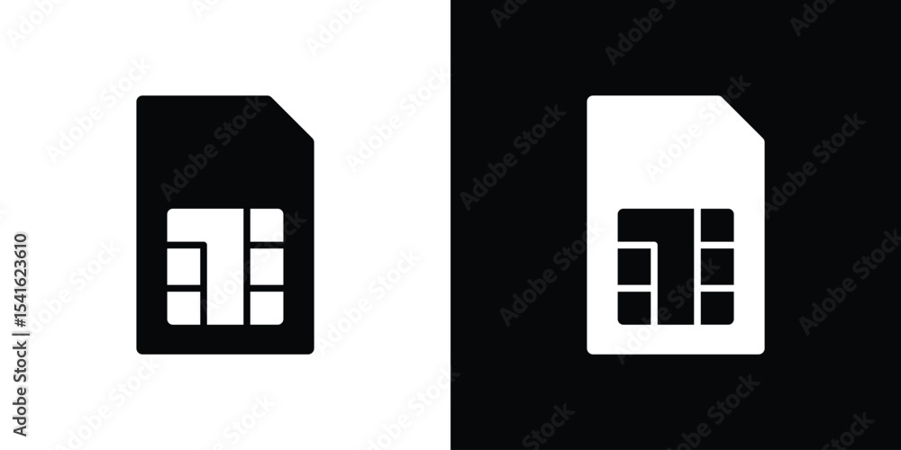 Poster sim card icon vector scalable graphics
