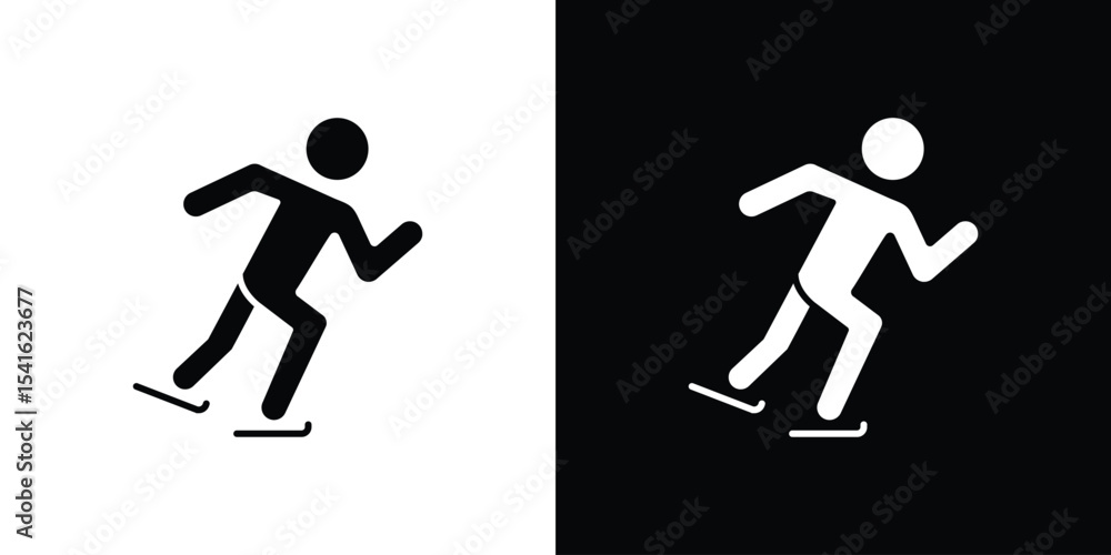 Aufkleber skating icon vector scalable graphics