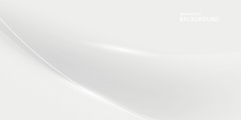 White and grey abstract background. Abstract background of smooth wavy lines, blurred pattern. Light pale vector background. Abstract pale geometric pattern eps 10