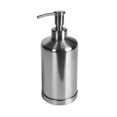 Obraz premium Polished stainless steel pump dispenser.