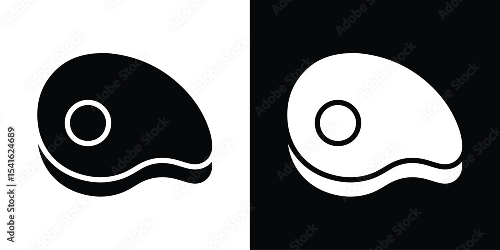 Poster steak icon vector scalable graphics