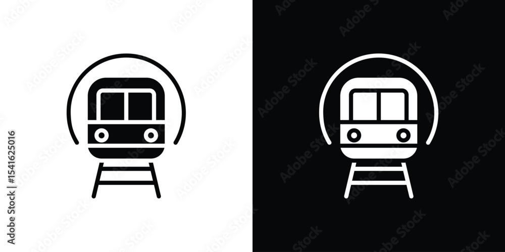 Poster subway icon vector scalable graphics