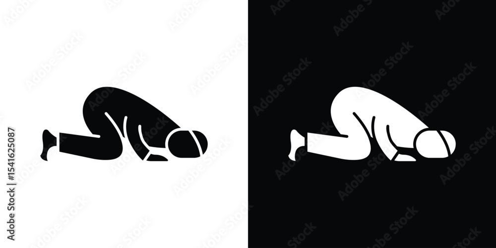 Poster sujud icon vector scalable graphics