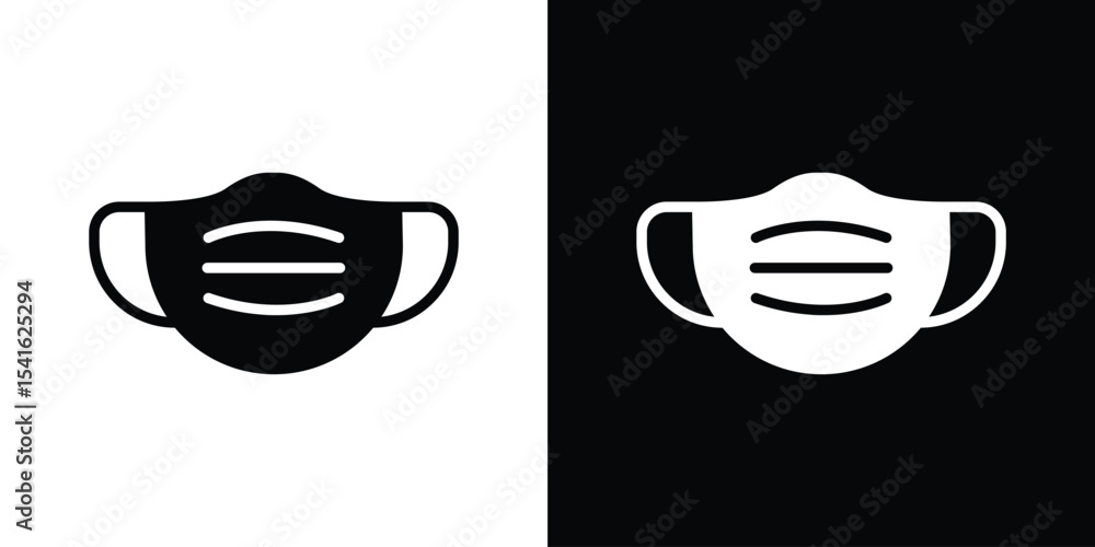 Poster surgical mask icon vector scalable graphics