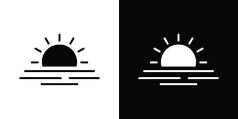 Sunrise icon Vector scalable graphics
