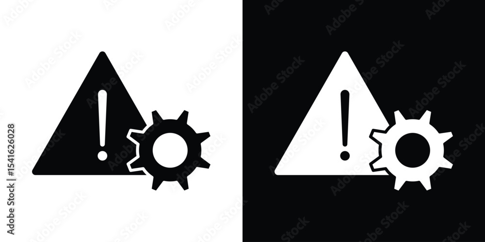Aufkleber technical warning icon vector scalable graphics