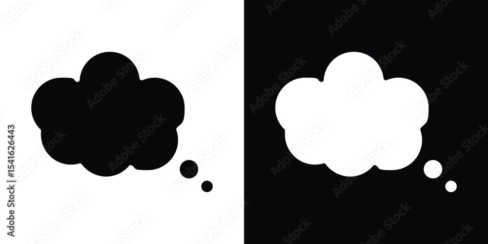Poster thought bubble icon vector scalable graphics