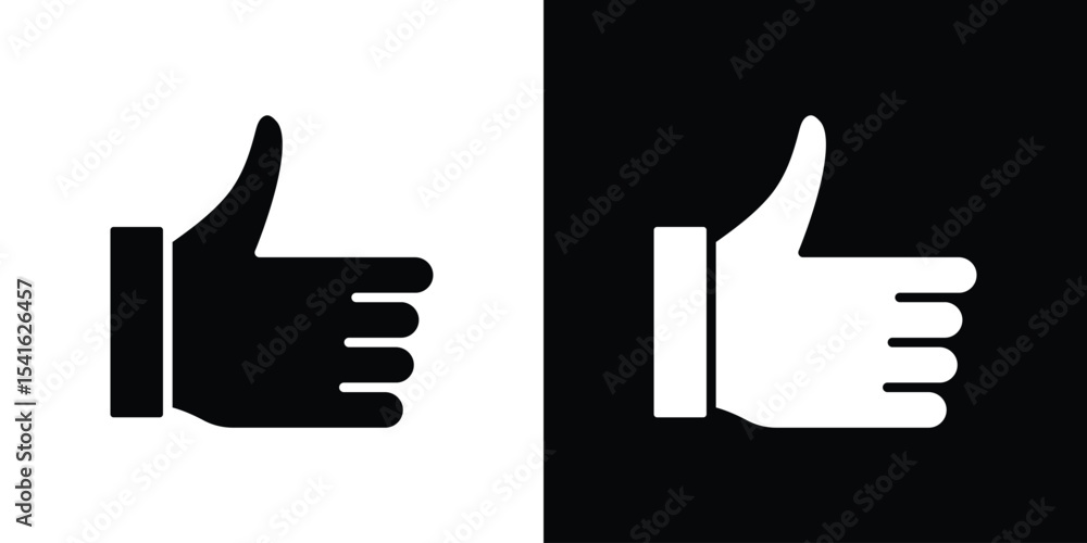 Poster thumbs up icon vector scalable graphics
