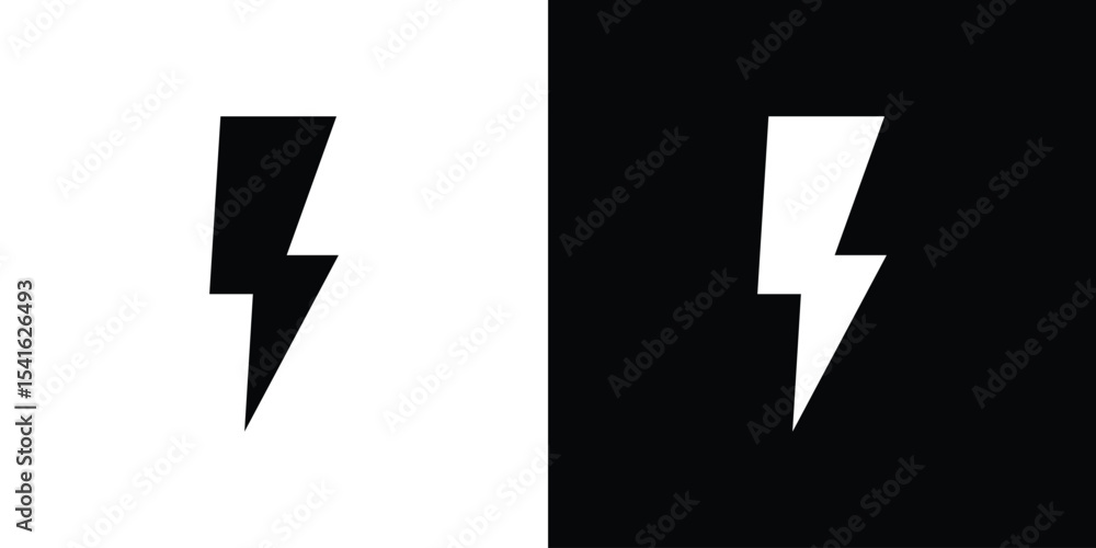 Poster thunder bolt icon vector scalable graphics
