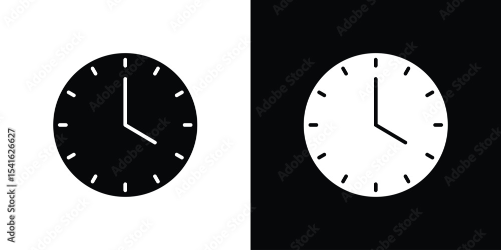 Aufkleber time clock icon vector scalable graphics